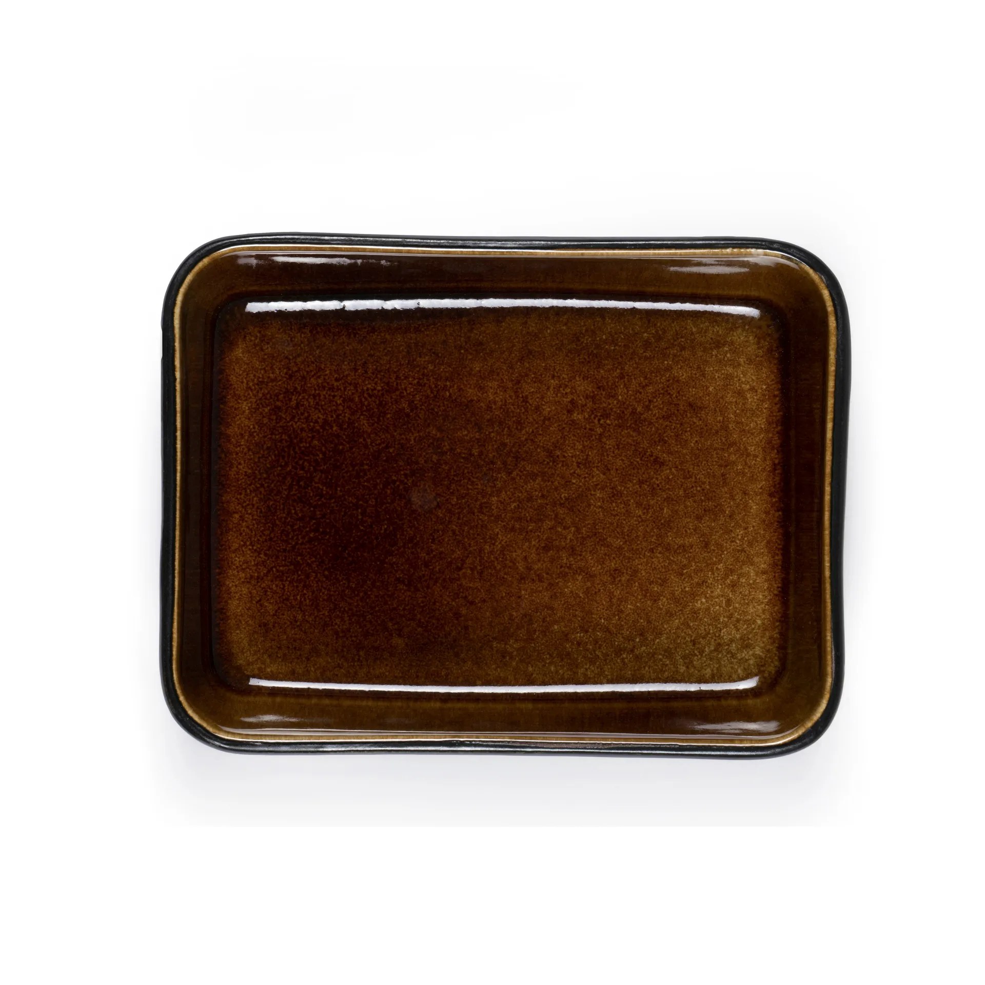 Bitz uppläggningsfat svart 19x14 cm, Amber Bitz