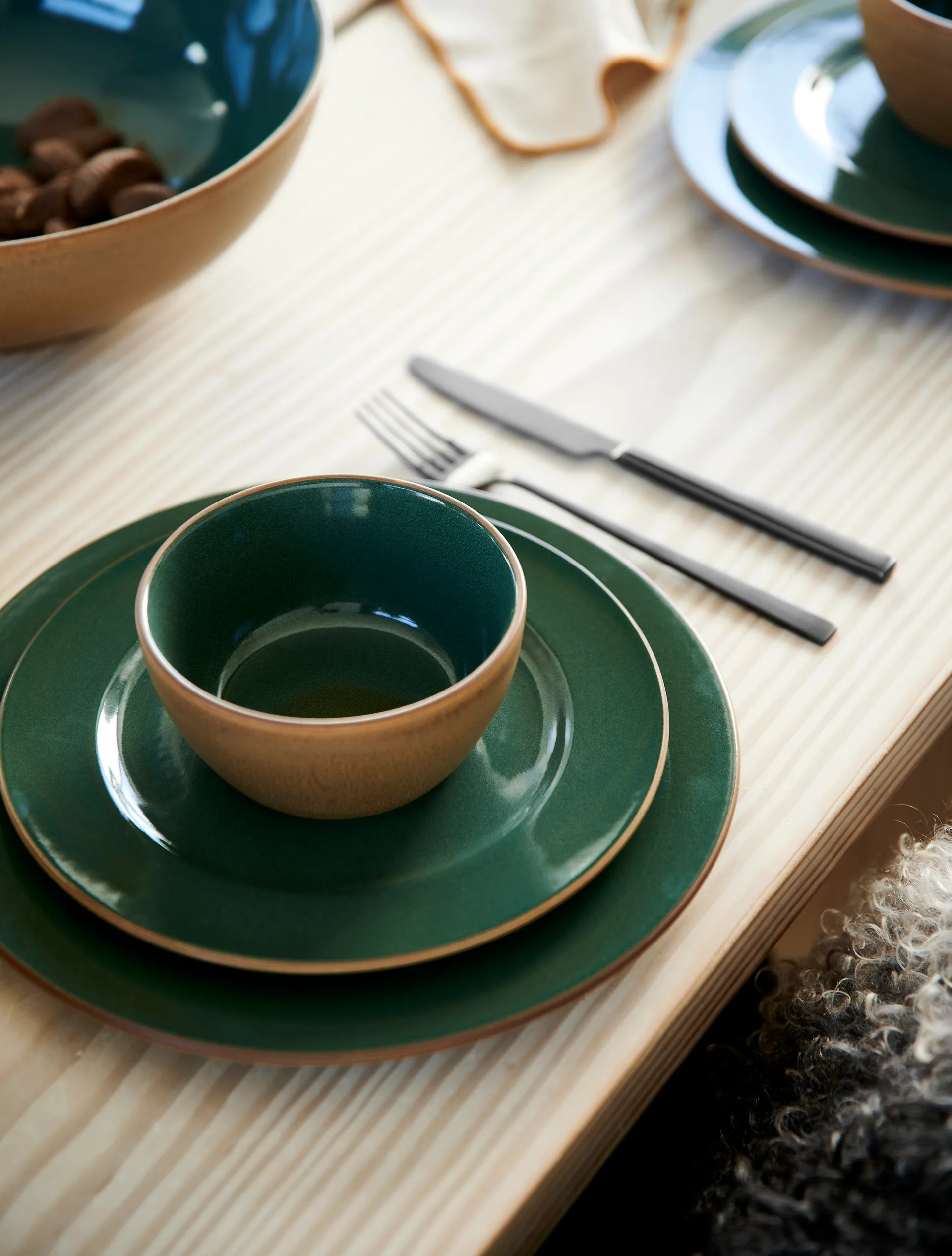 Bitz Wood tallrik Ø27 cm, Wood-forest Bitz