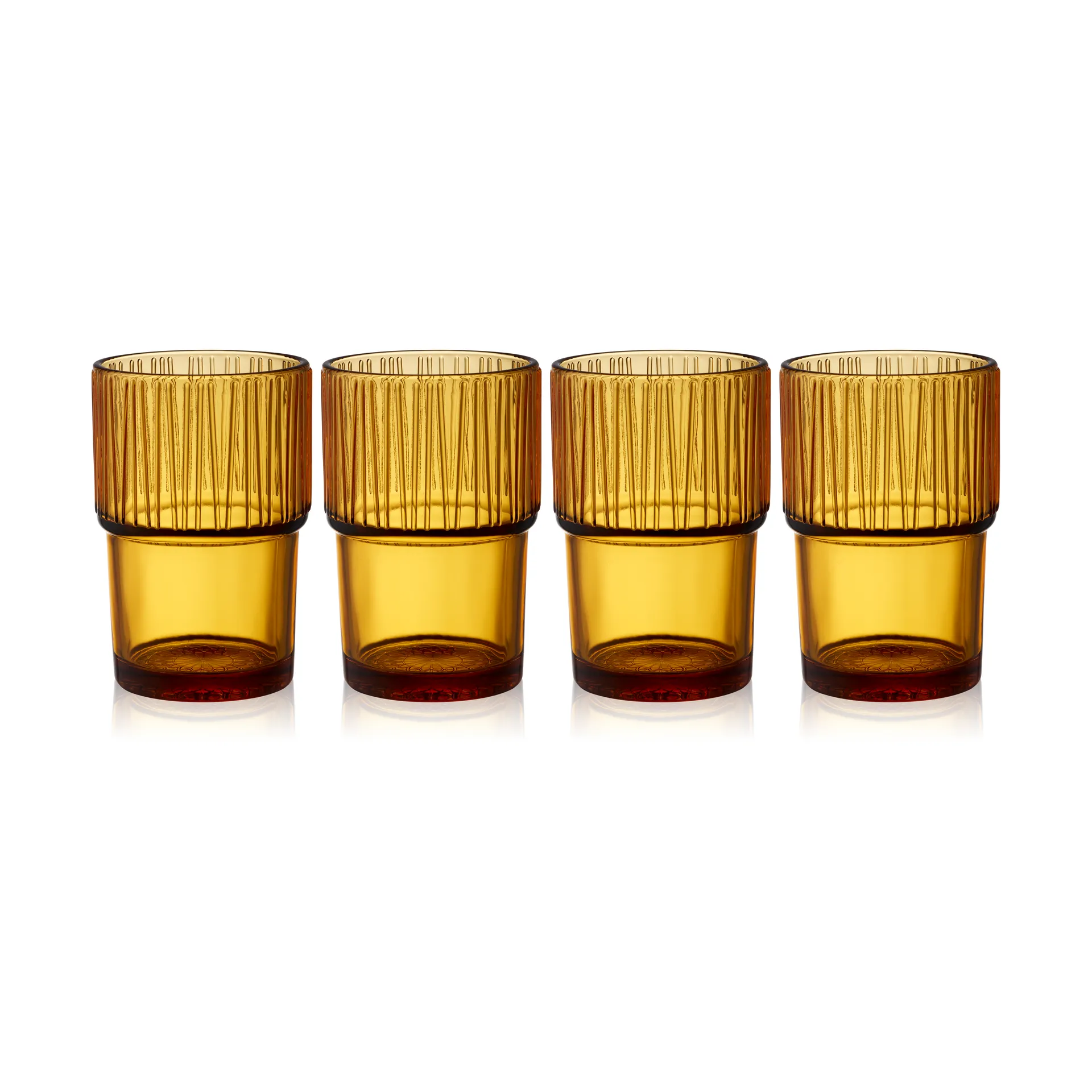 Kusintha caféglas 38 cl 4-pack, Amber Bitz