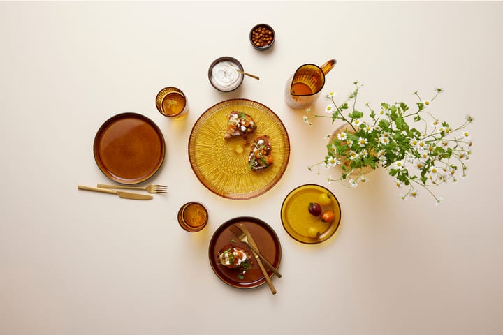 Kusintha serveringsfat runt Ø30 cm, Amber Bitz