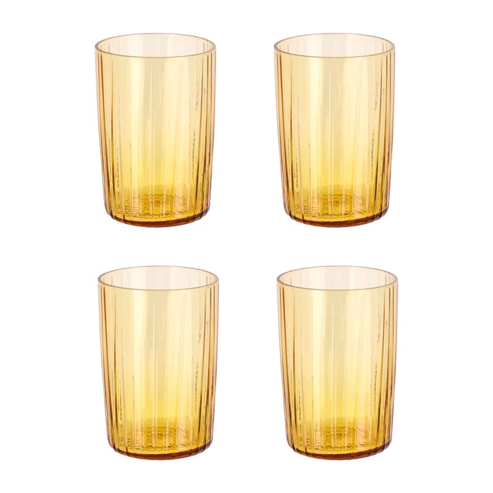 Kusintha vattenglas 28 cl 4-pack - Amber - Bitz