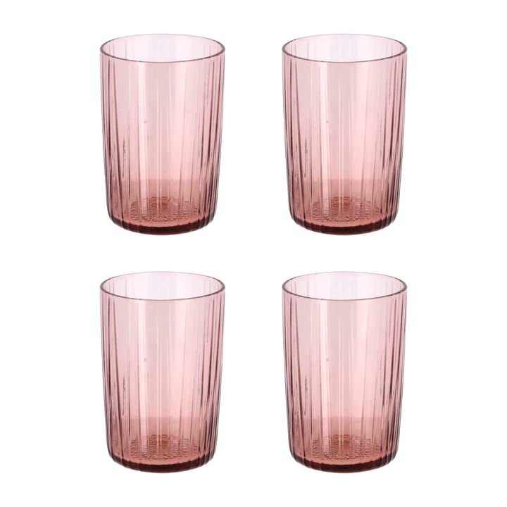 Kusintha vattenglas 28 cl 4-pack - Pink - Bitz