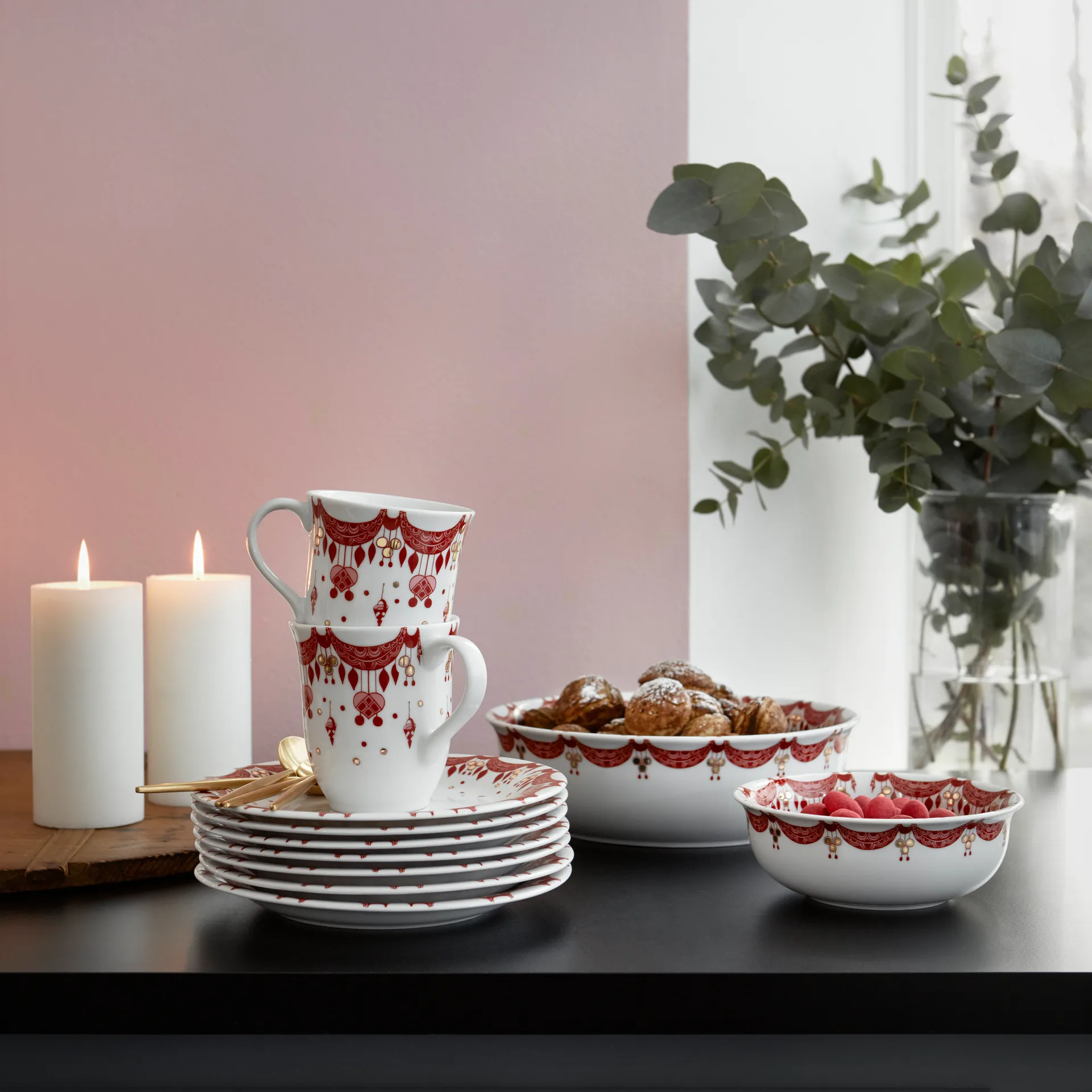 Bjørn Wiinblad jultallrik Ø 20 cm, röd Bjørn Wiinblad