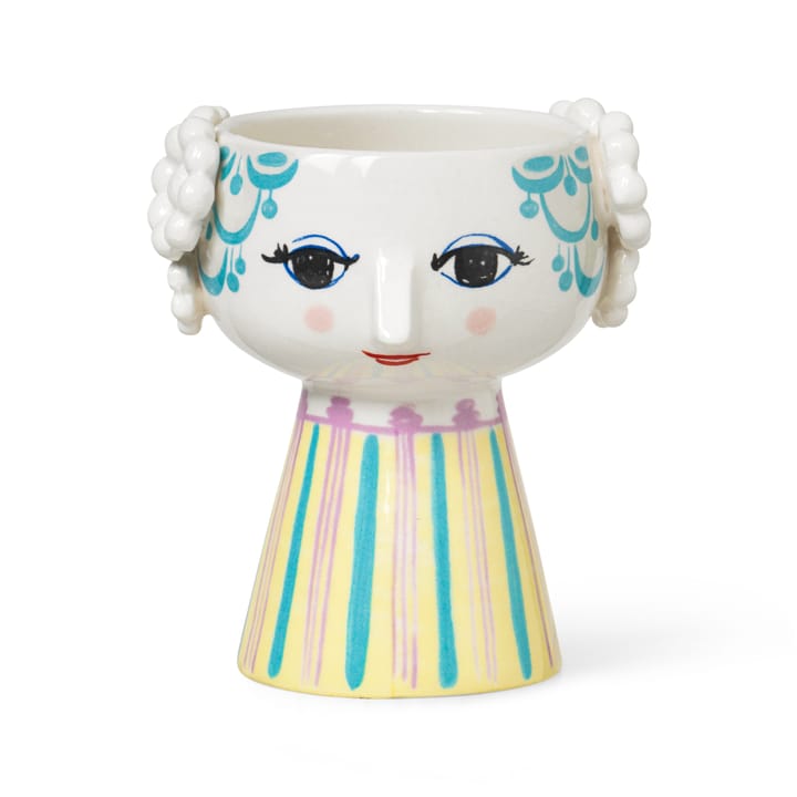Eva ljusstake 9,5 cm - Blå - Bjørn Wiinblad