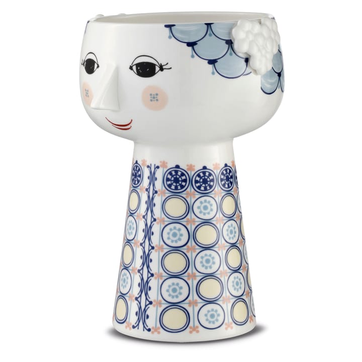 Eva vas 18,5 cm, Blå Bjørn Wiinblad