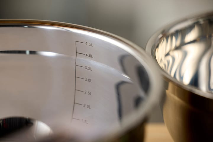 Blandningsskål med silikonbotten latte, 5 liter Blomsterbergs
