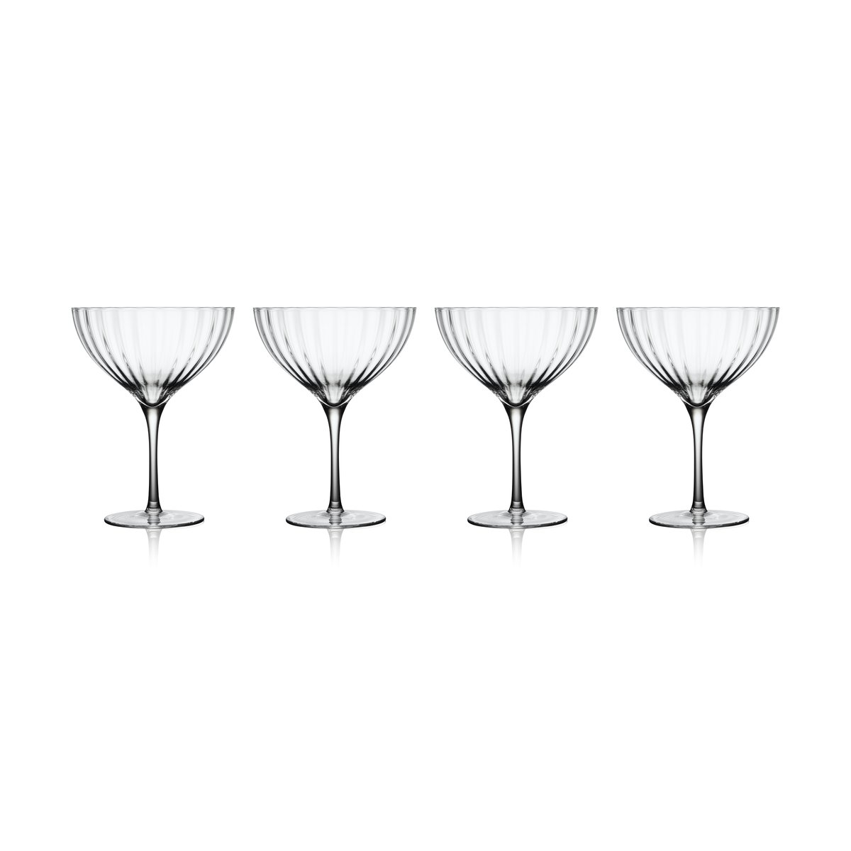Blomsterbergs dessertglas 430 ml 4-pack Glas | Skandinavisk Design | Cocktailglas | Transparent
