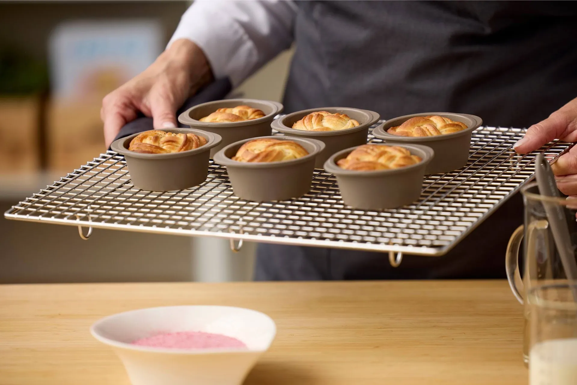 Blomsterbergs muffins snurrform, Latte, 6-pack Blomsterbergs