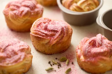 Blomsterbergs muffins snurrform - Latte, 6-pack - Blomsterbergs