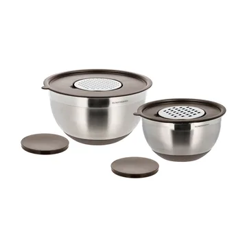 Blomsterbergs skålset - Latte, rostfritt stål, 6 delar - Blomsterbergs