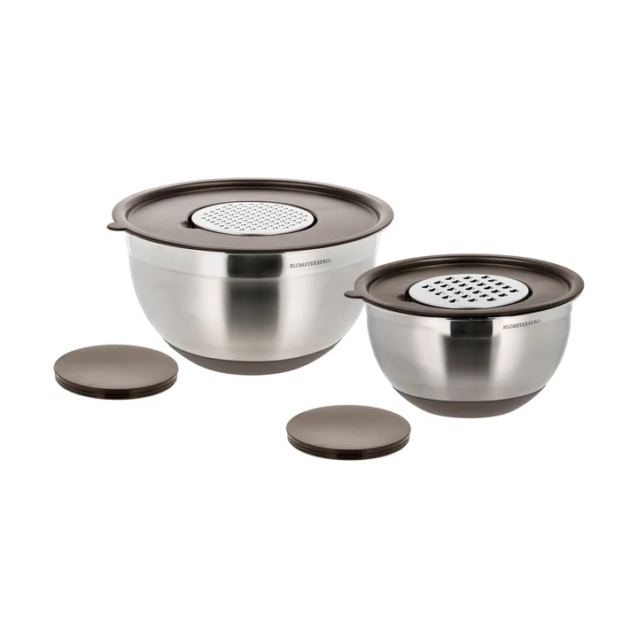 Blomsterbergs skålset - Latte, rostfritt stål, 6 delar - Blomsterbergs