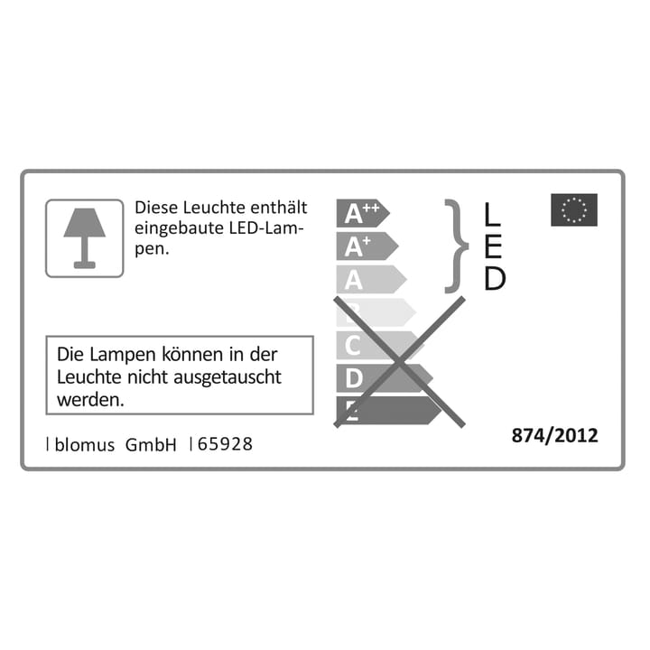 Ani mobil LED-lampa 33 cm, Vit Blomus