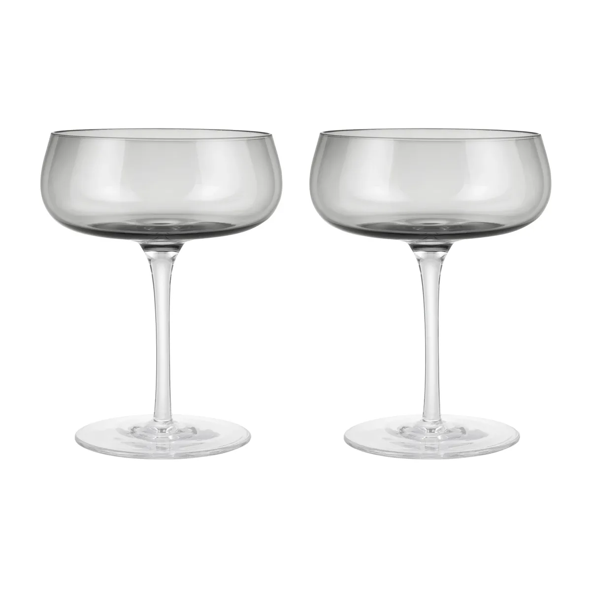 blomus Belo champagneglas coupe 20 cl 2-pack Smoke