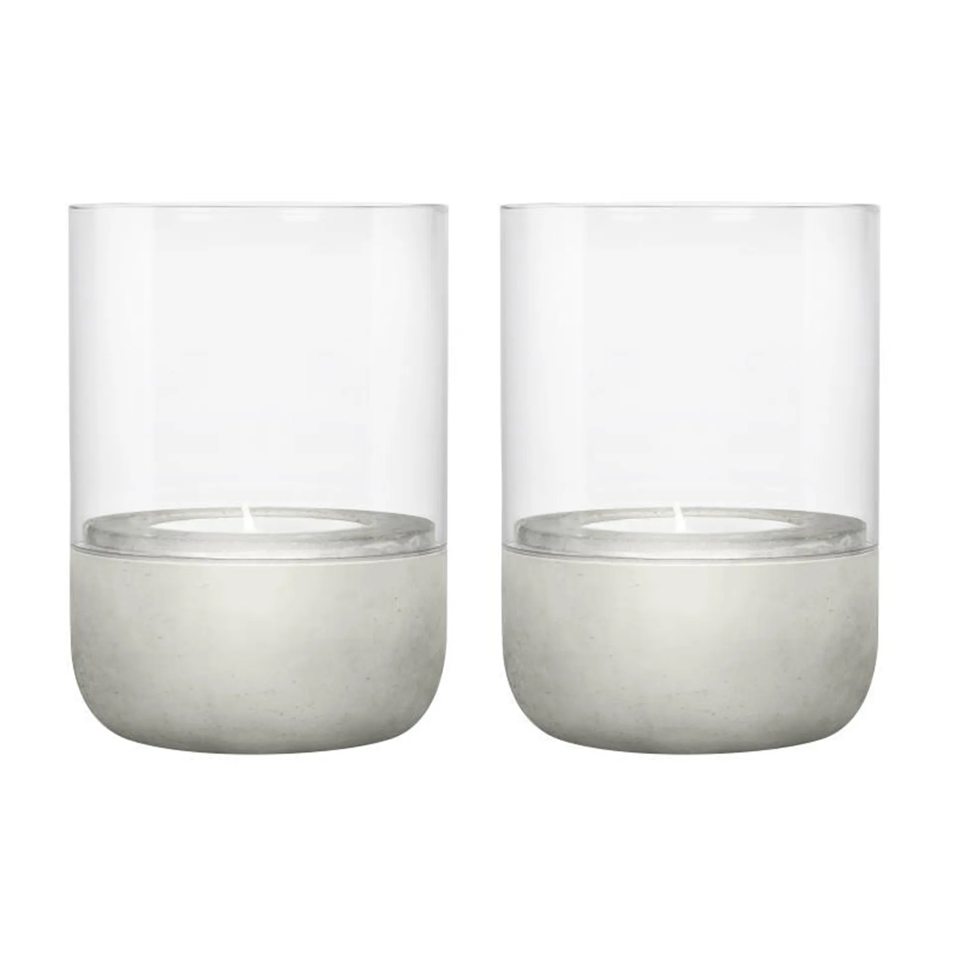 Calma ljuslykta Ø7 cm 2-pack, Light grey blomus