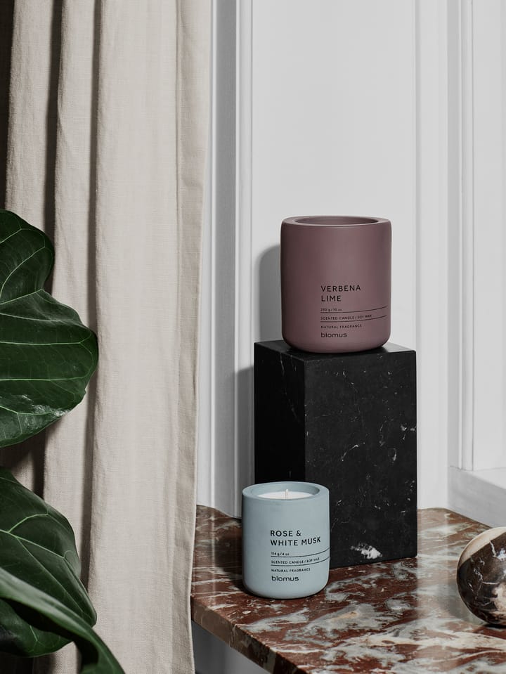 Fraga doftljus 24 timmar, Rose & White Musk-Flintstone Blomus