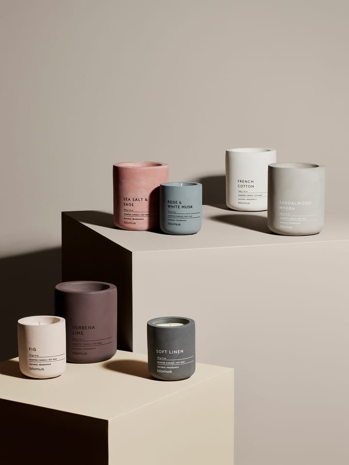 Fraga doftljus 55 timmar, Sea salt & Sage-Withered Rose Blomus