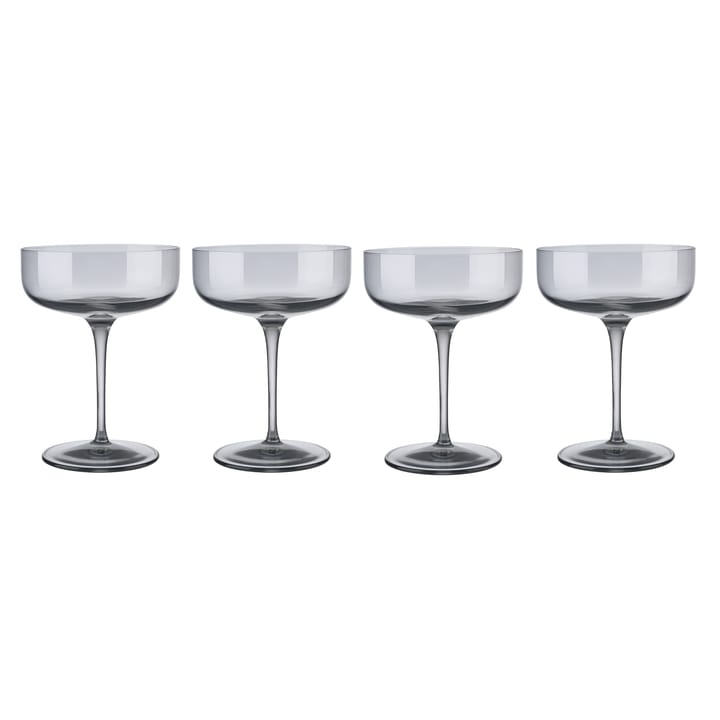 Fuum champagneglas coupe 30 cl 4-pack - Smoke - Blomus
