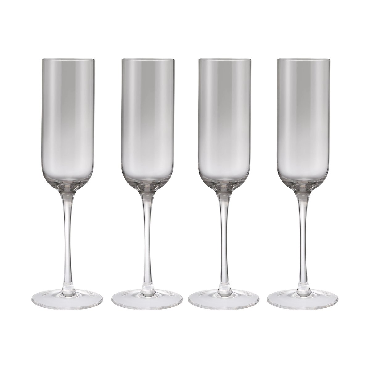blomus Fuumi champagneglas 22 cl 4-pack -klar | Skandinavisk Design | Champagneglas | Grå