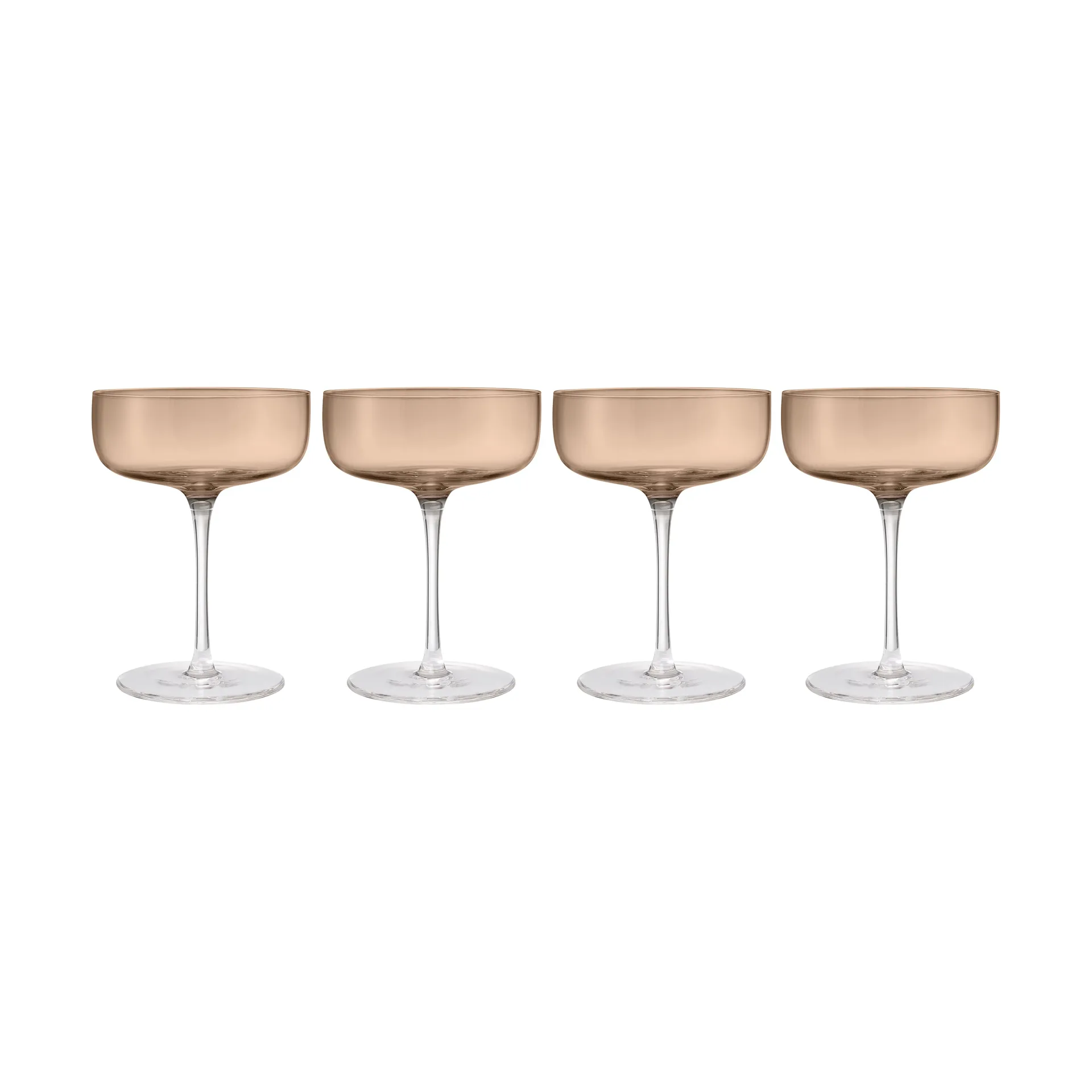 Fuumi champagneglas Coupe 28 cl 4-pack, Coffee-Klar blomus