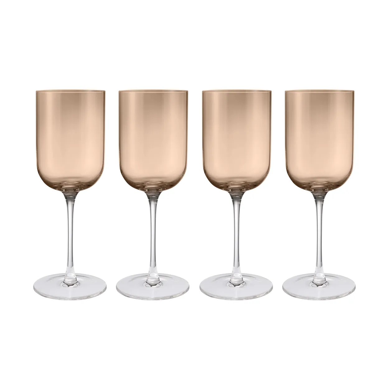blomus Fuumi rödvinsglas 40 cl 4-pack Coffee-Klar | Skandinavisk Design | Vinglas | Brun