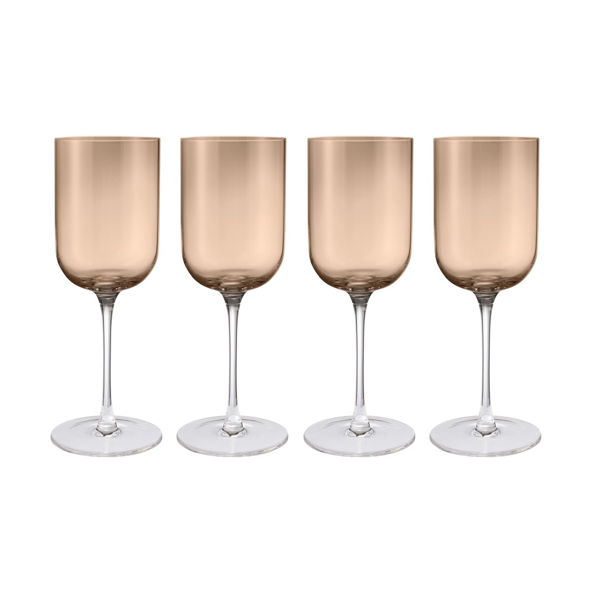 blomus Fuumi rödvinsglas 40 cl 4-pack Coffee-Klar | Skandinavisk Design | Vinglas | Brun