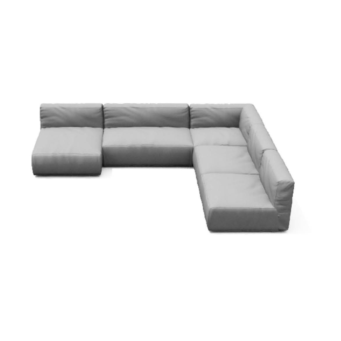 blomus Grow modulsoffa kombination H | Skandinavisk Design | Grå