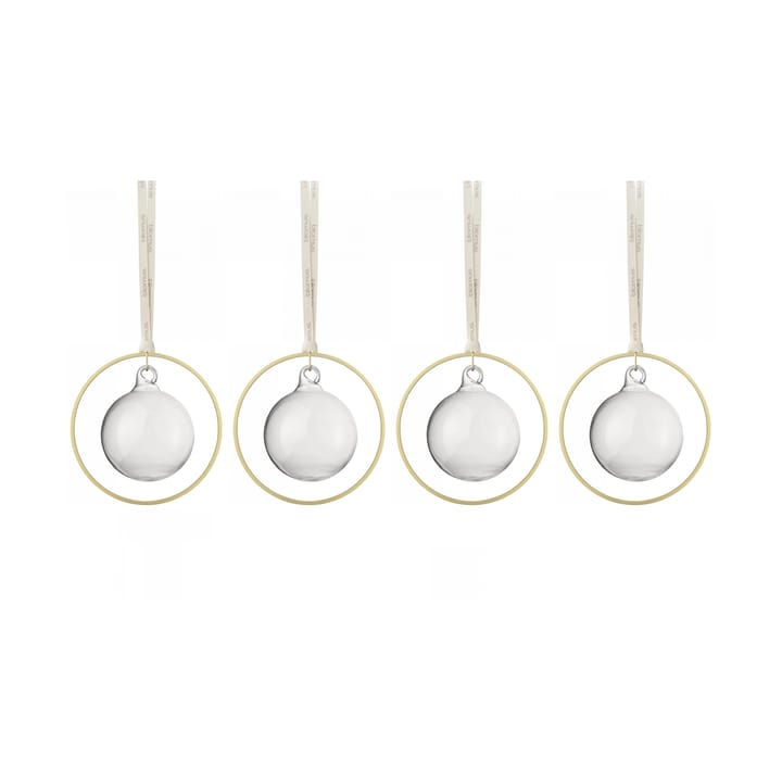 KITAI julgranskula 8,5 cm 4-pack - Clear - blomus