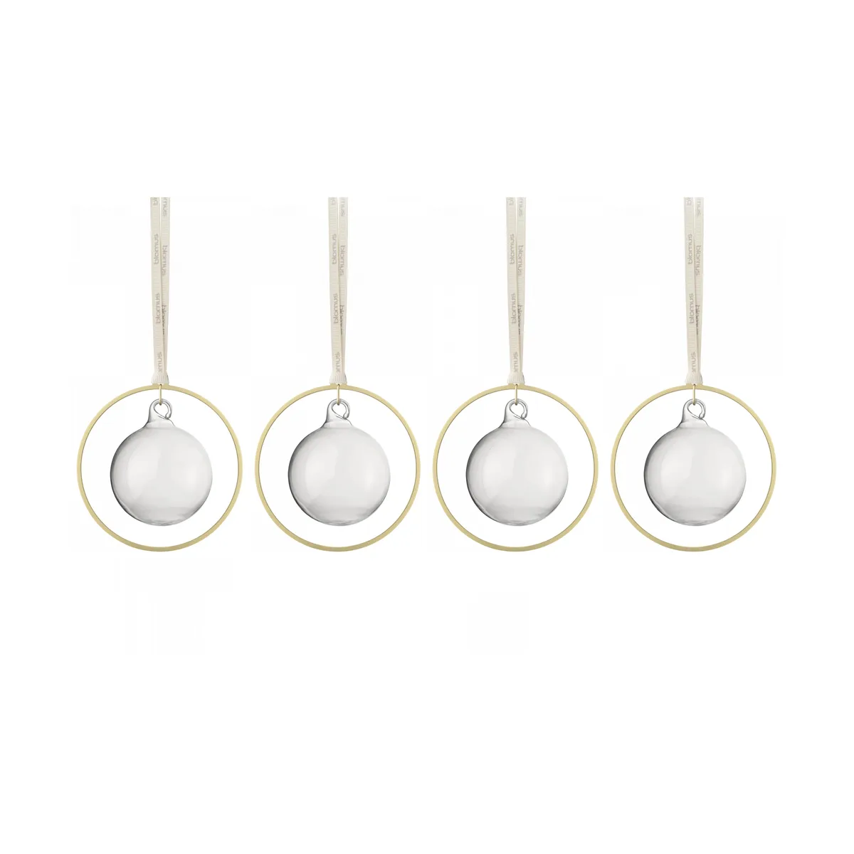 blomus KITAI julgranskula 8,5 cm 4-pack Clear