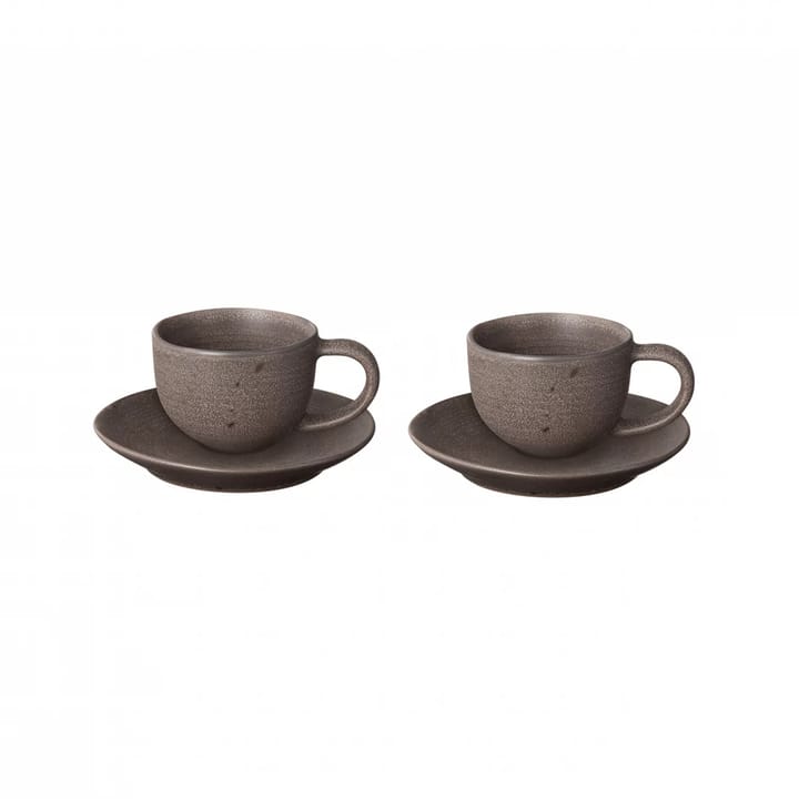 Kumi espressokopp med fat 6 cl 2-pack - Espresso - blomus