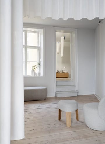Kuon sittpuff 45xØ48 cm - Boucla beige - Blomus