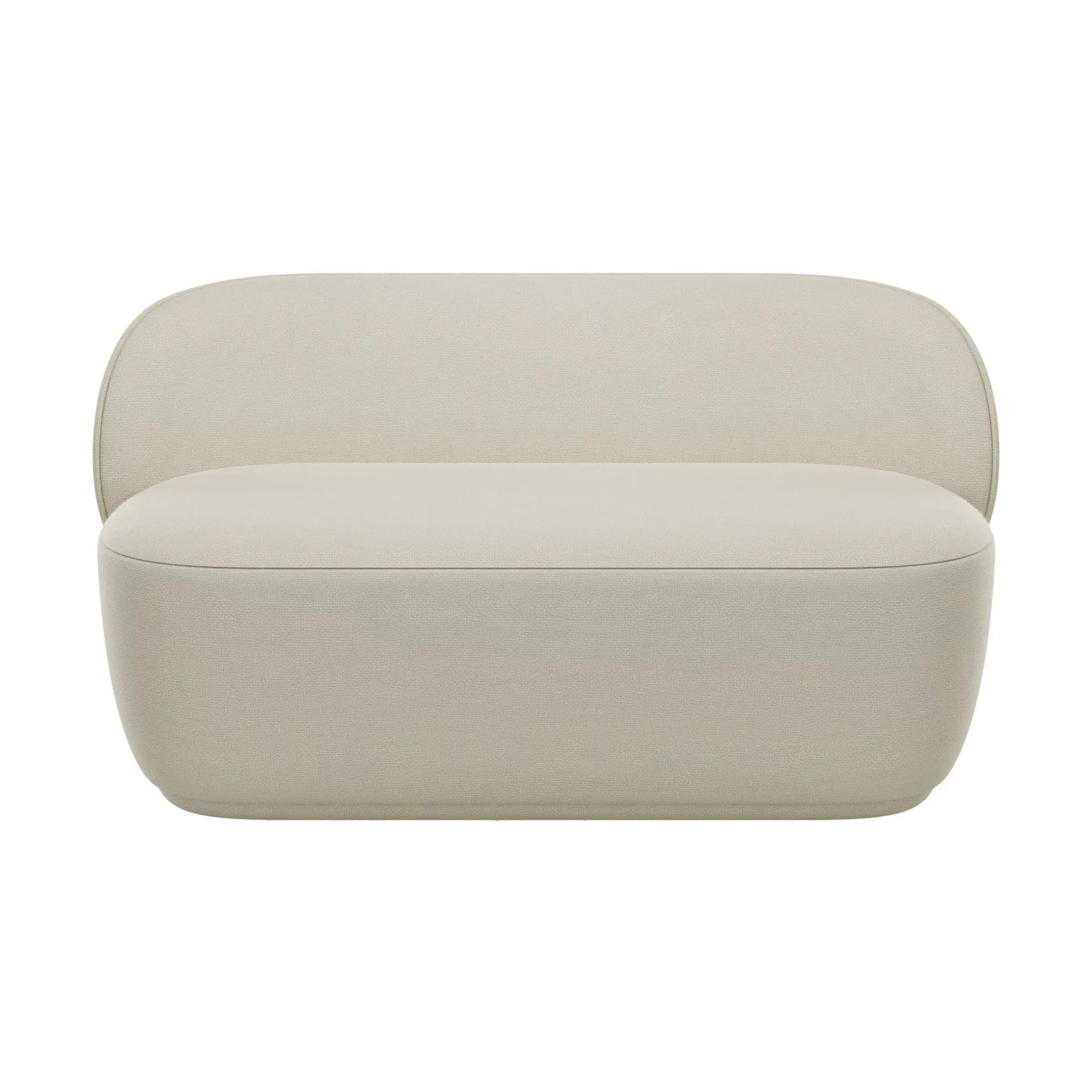 Kuon soffa 2-sits, Boucla beige blomus