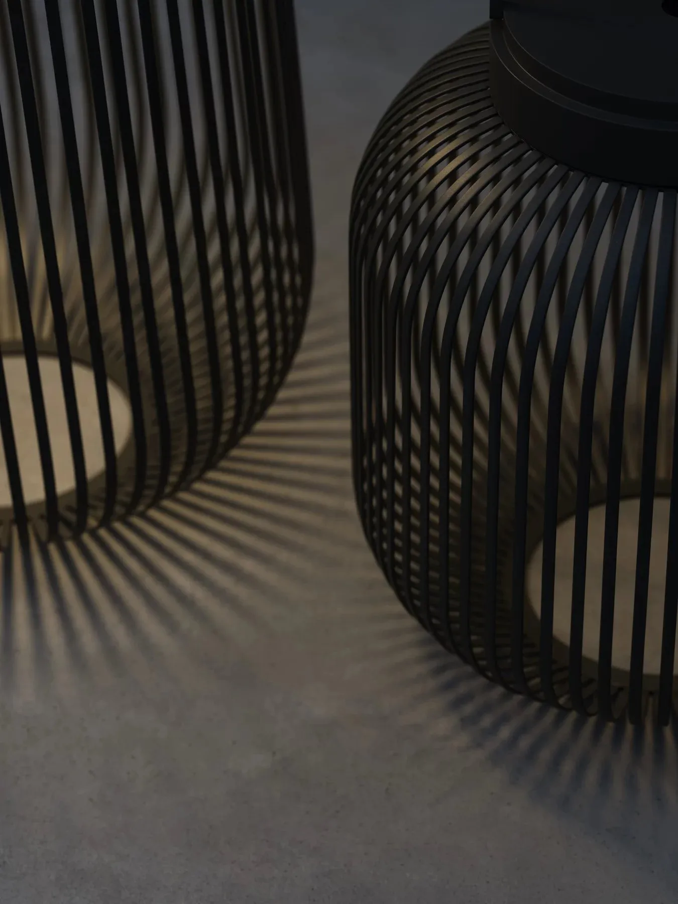 Lito LED-Lampa L, Svart blomus