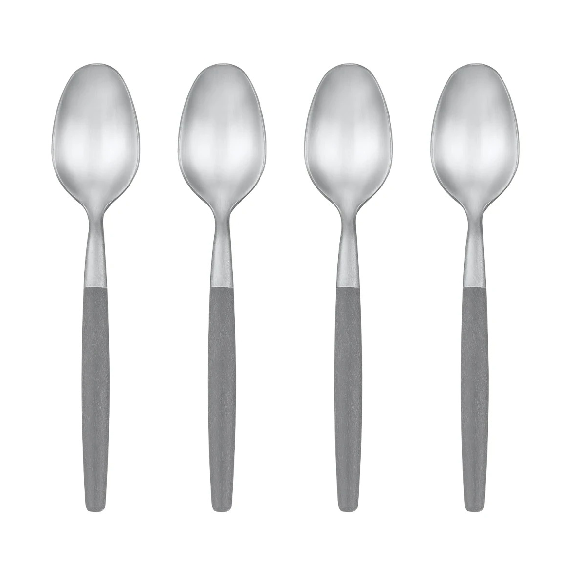 blomus Maxime espressosked 11 cm 4-pack Sharkskin | Skandinavisk Design | Teskedar & Kaffeskedar | Silverfärgad
