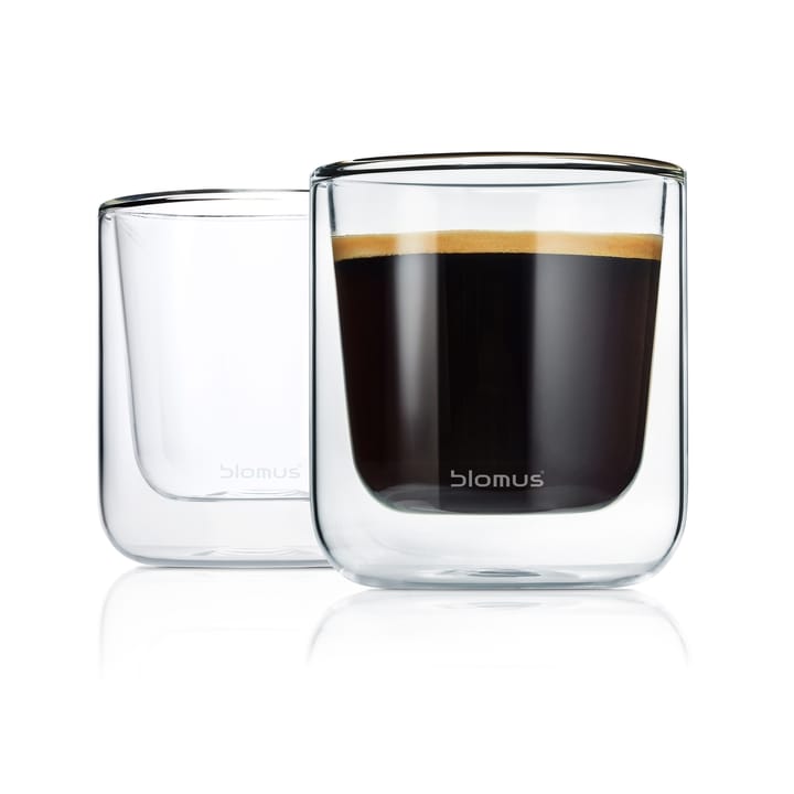 Nero Double Wall Espresso Glass 2-Pcs - Blomus @ RoyalDesign