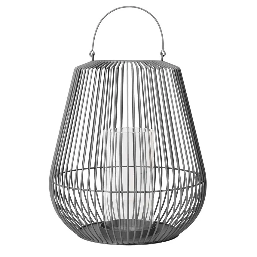 Nidea lanterna M 61,5 cm, Steel gray (mörkgrå) blomus