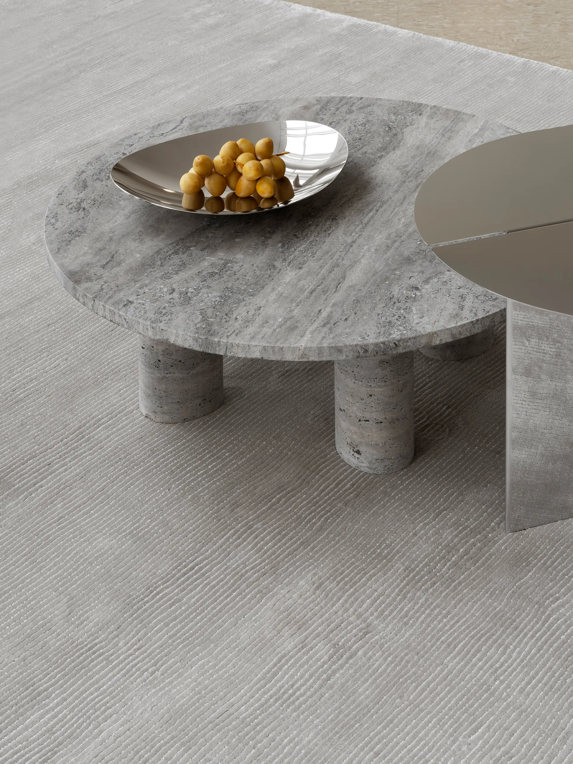 ONDEA skål M 35x42 cm, Rostfritt stål polerat blomus