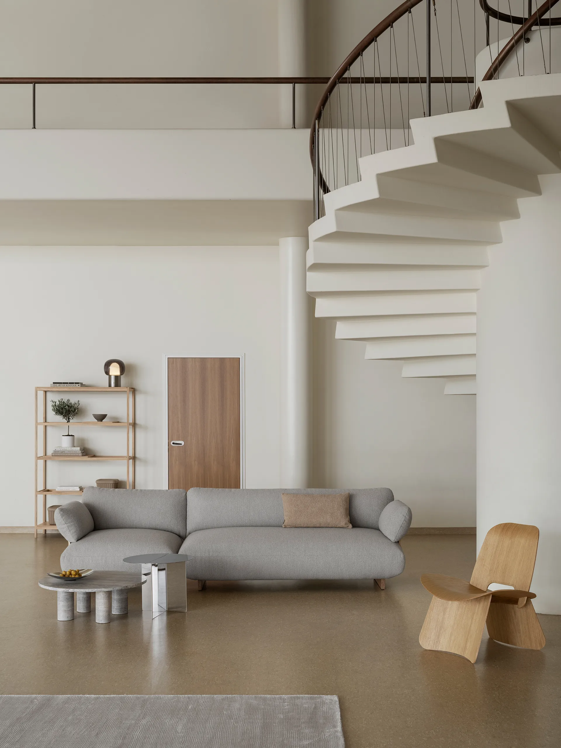 ORU sidobord M Ø50 cm, Polerat rostfritt stål blomus