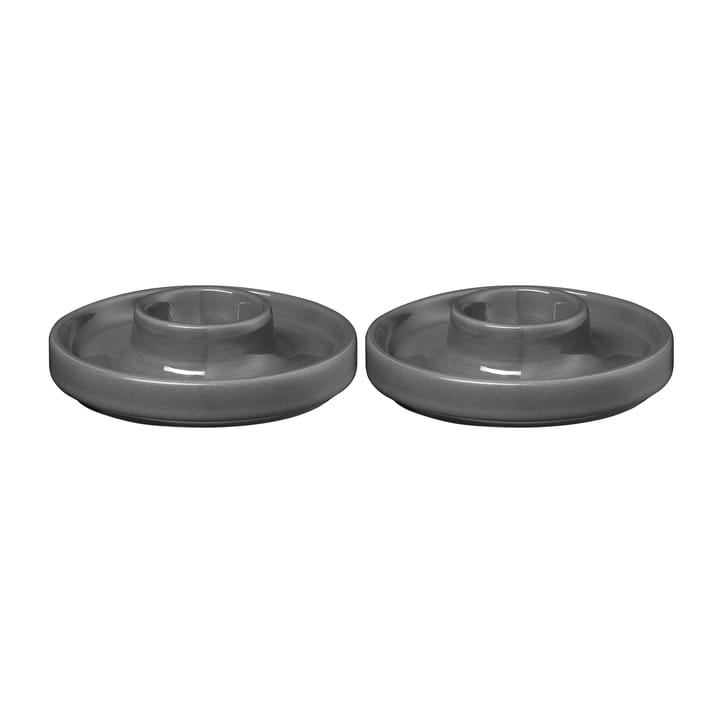 Pilar äggkopp Ø10,4 cm 2-pack - Pewter - blomus