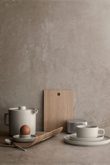 Pilar temugg med fat 2-pack - Moonbeam - Blomus
