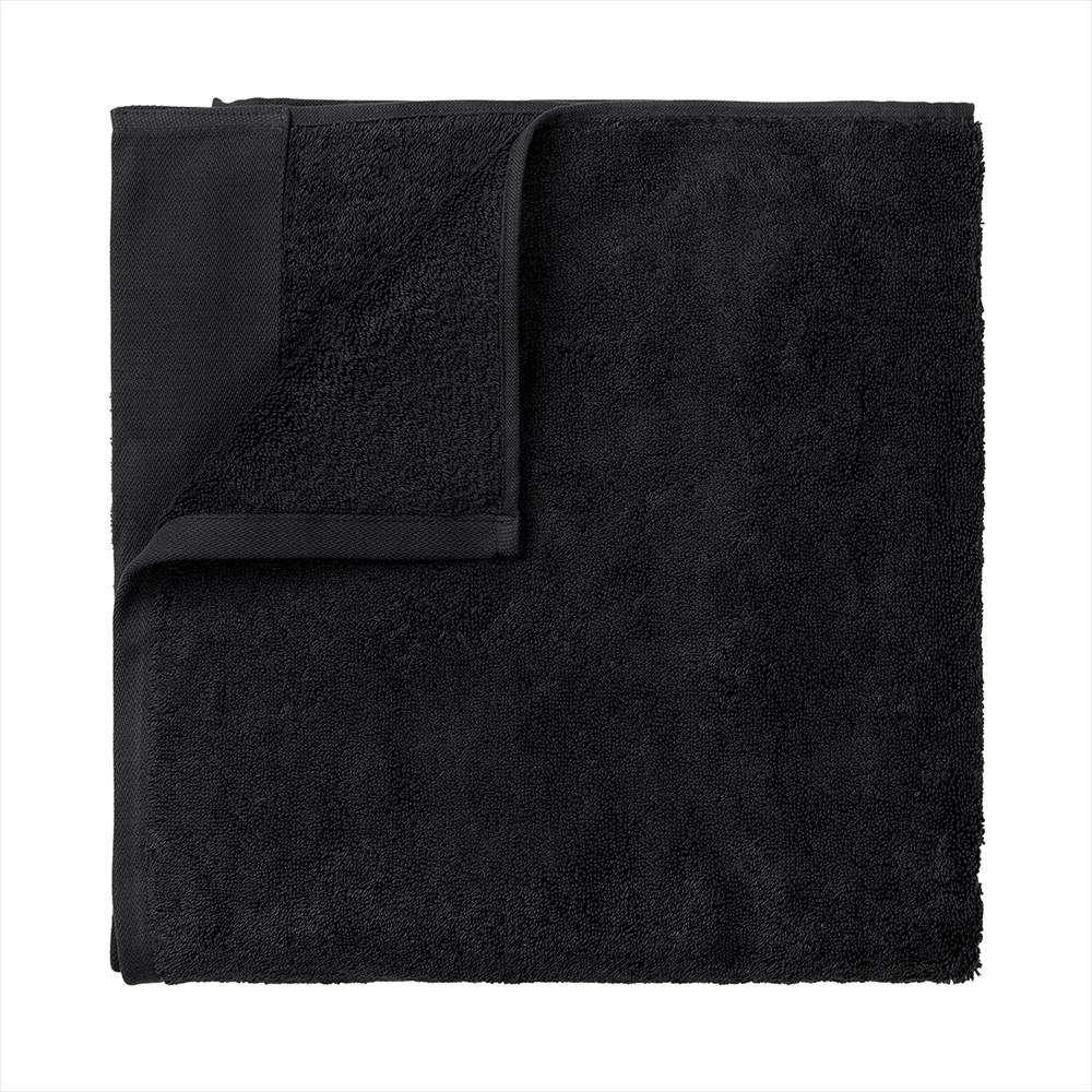 blomus Riva badhandduk 70x140 cm Svart | Skandinavisk Design | Badlakan | Svart
