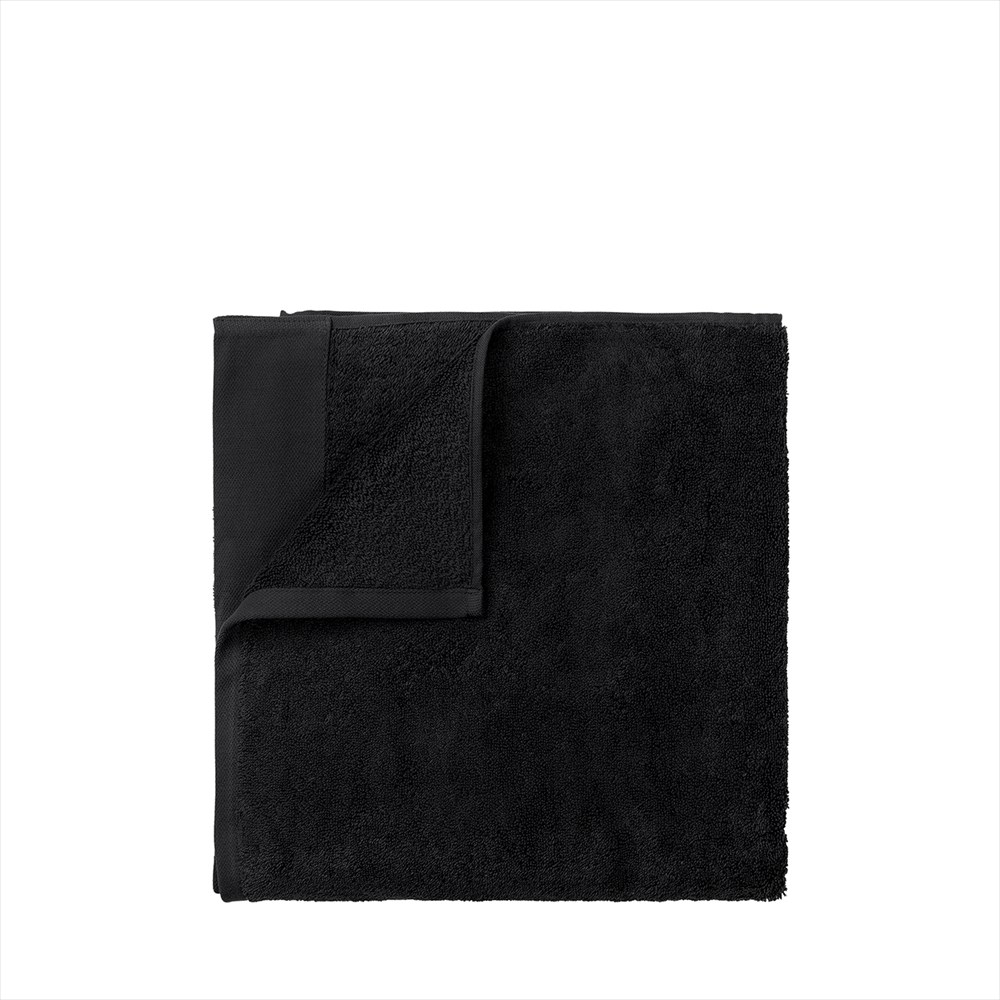 blomus Riva handduk 50x100 cm Svart | Skandinavisk Design | Badlakan | Svart