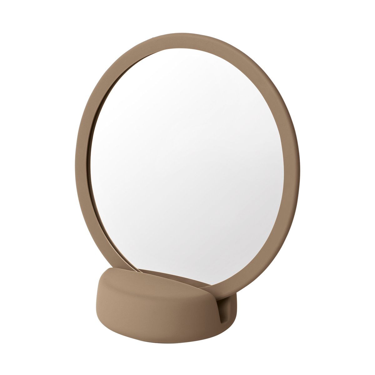 blomus Sono Vanity spegel keramik 17 cm Beige | Skandinavisk Design | Bordsspeglar | Brun