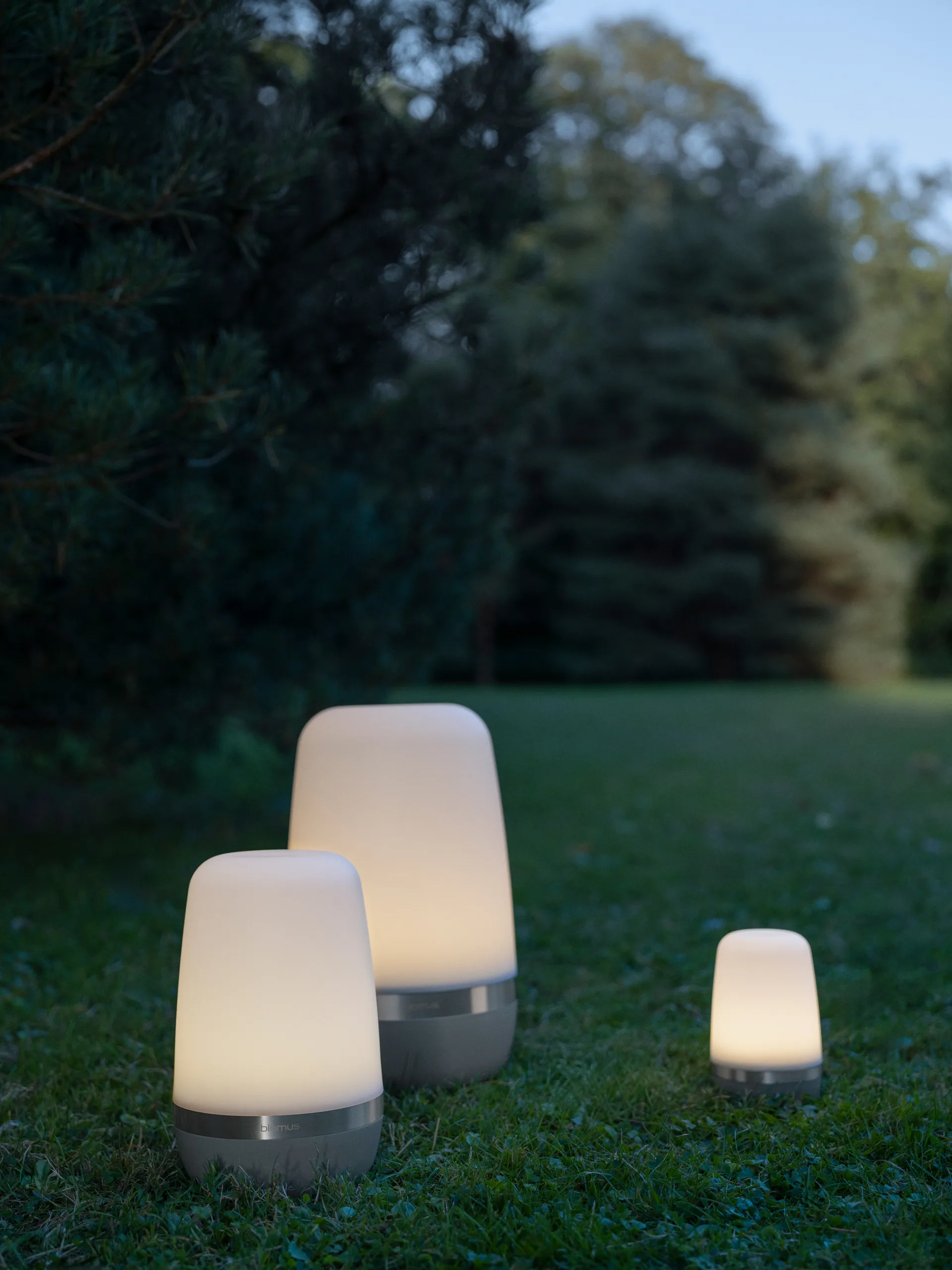 Spirit LED-lampa M 15 cm, Pine gray blomus
