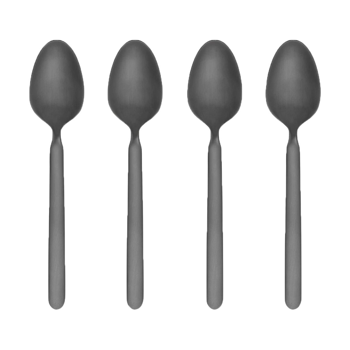 blomus STELLA espressosked svart 4-pack 11 cm | Skandinavisk Design | Teskedar & Kaffeskedar | Svart