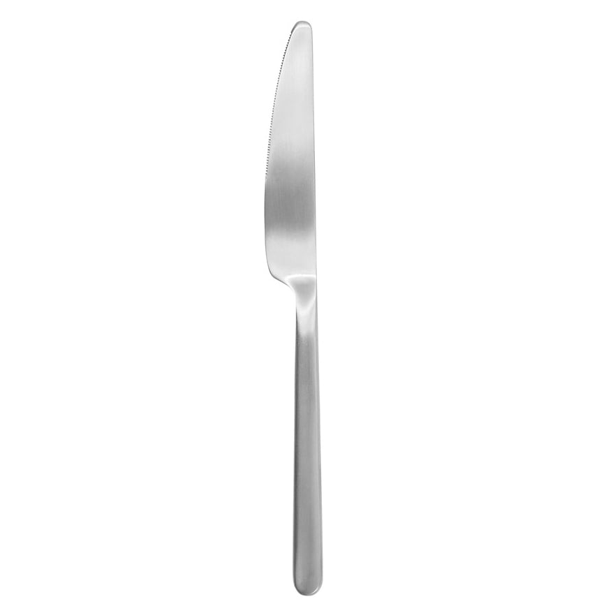 blomus STELLA matkniv 22 cm | Skandinavisk Design | Matbestick | Silverfärgad