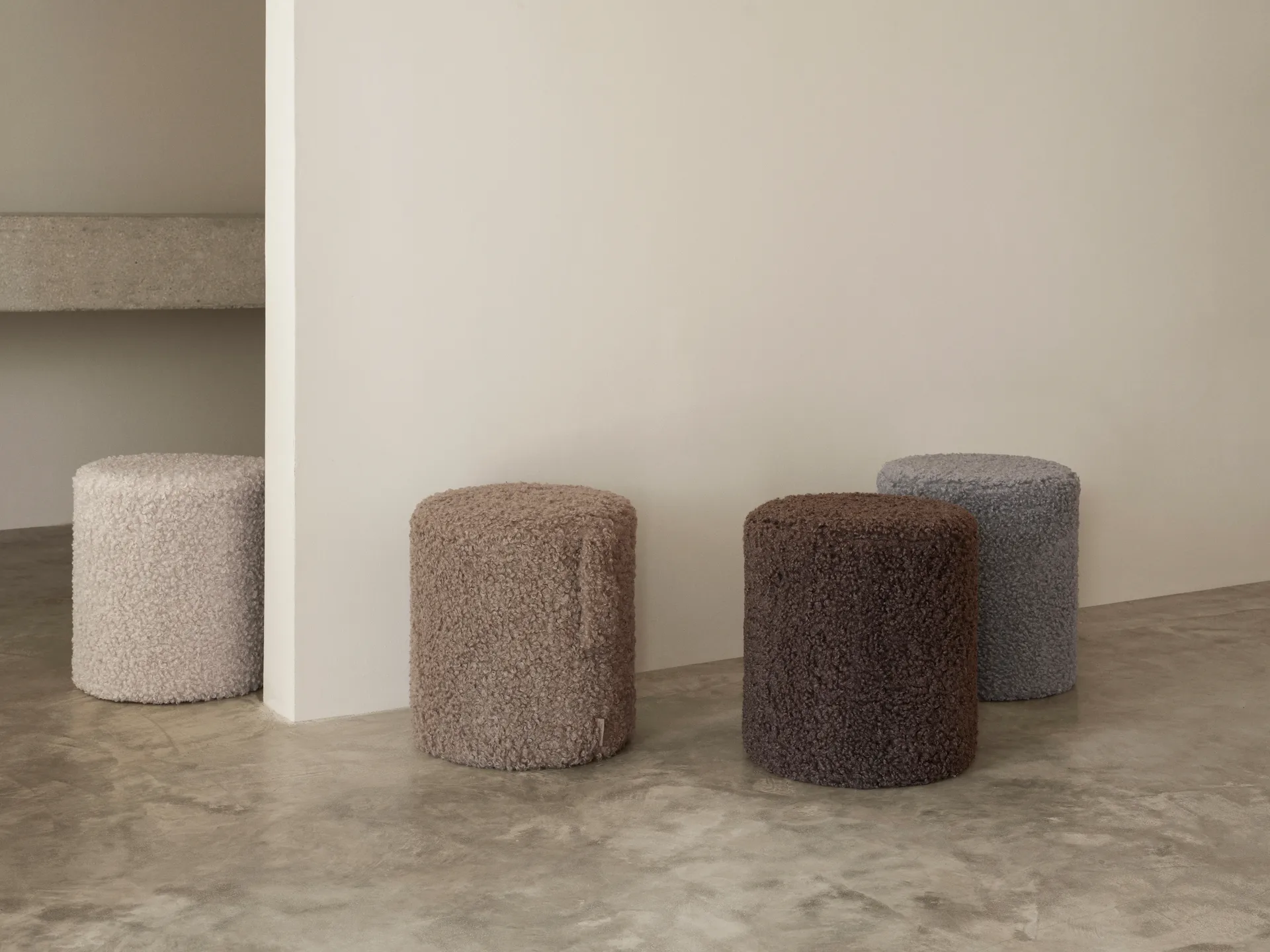 Teddy sittpuff, Fungi, Ø35x40 cm blomus