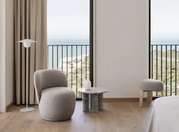 Volos sidobord S Ø52 cm - Silver Travertine - Blomus