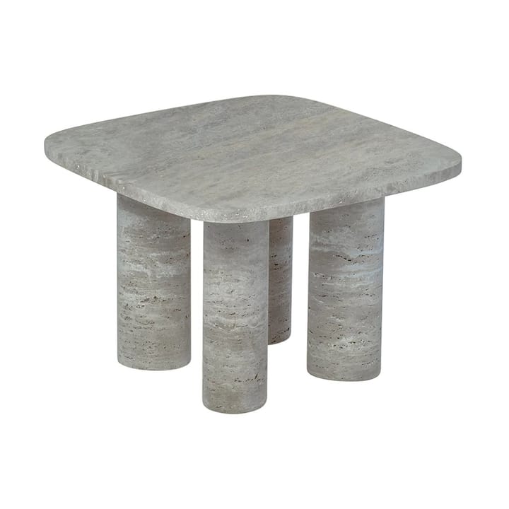 Volos sidobord S 52x52 cm - Silver Travertine - Blomus