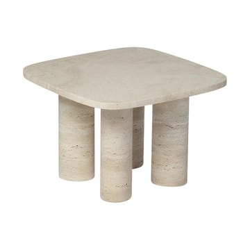 Volos sidobord S 52x52 cm - Travertine - Blomus