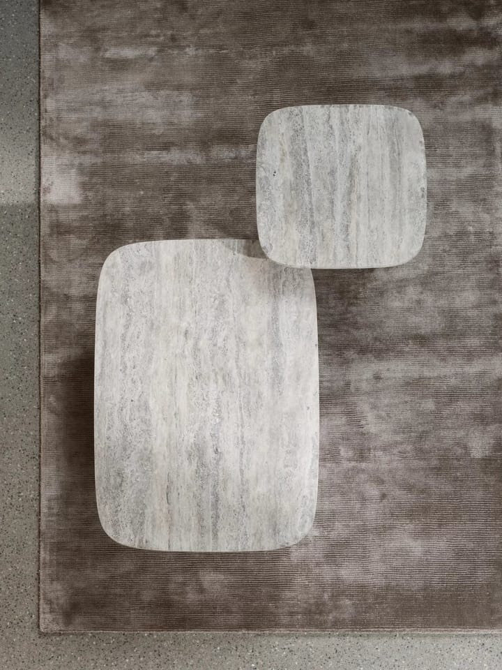 Volos soffbord L 100x70 cm, Silver Travertine Blomus